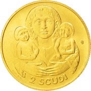 2 Scudi Justice, San Marino, 1980 reverse image