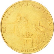 2 Scudi Freedom obverse image
