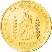 2 Scudi International Year of Youth obverse image