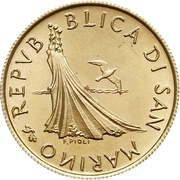 2 Scudi European Year of Environment obverse image