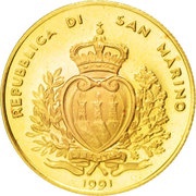 2 Scudi Peace and Freedom obverse image