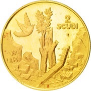 2 Scudi Peace and Freedom reverse image