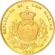 2 Scudi Entry to UN obverse image