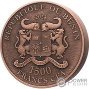 1500 Francs CFA Chinese Dragon obverse image