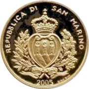 2 Scudi 100th anniversary of Rotary obverse image