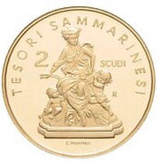 2 Scudi Treasures of San Marino, San Marino, 2009 reverse image
