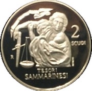2 Scudi Treasures of San Marino, San Marino, 2010 reverse image