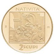 2 Scudi Nativity, San Marino, 2011 reverse image