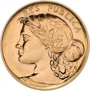 5 Scudi The Republic, San Marino, 1976 reverse image