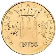 5 Scudi Defense of Freedom obverse image