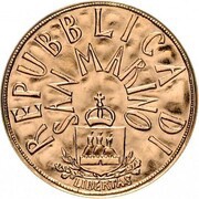 5 Scudi Perpetual Freedom obverse image