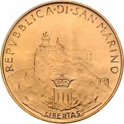 5 Scudi Justice obverse image