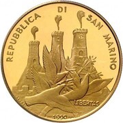 5 Scudi Founding of the Republic obverse image