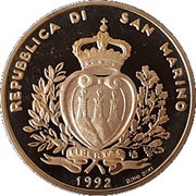 5 Scudi Customs Agreement with European Economic Community obverse image