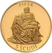5 Scudi Pietà reverse image