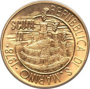 10 Scudi Liberty obverse image