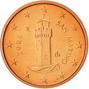 1 Euro Cent 1st type obverse image