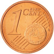 1 Euro Cent 1st type reverse image