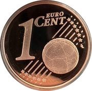 1 Euro Cent 2nd type reverse image