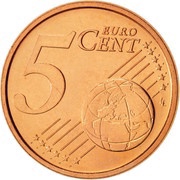5 Euro Cents 1st type reverse image