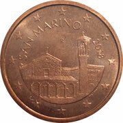 5 Euro Cents 2nd type obverse image