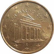 10 Euro Cents 1st type, 1st map obverse image