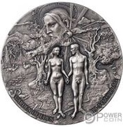 5000 Francs CFA Adam and Eve, Benin, 2019 reverse image