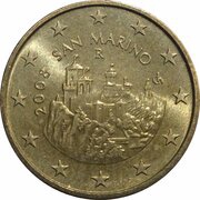 50 Euro Cents 1st type, 2nd map obverse image