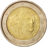 2 Euros Sandro Botticelli obverse image