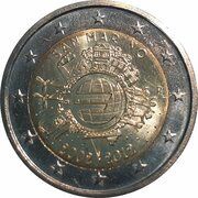 2 Euros 10 Years of Euros Cash obverse image