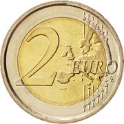 2 Euros Bramante, San Marino, 2014 reverse image