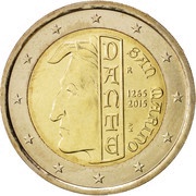 2 Euros Dante Alighieri obverse image