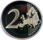 2 Euros Bernini, San Marino, 2018 reverse image