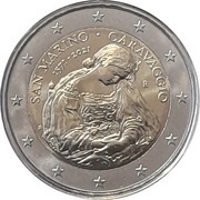 2 Euros Caravaggio obverse image