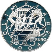 5 Euros Summer Olympics reverse image