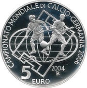 5 Euros 2006 World Cup reverse image