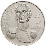5 Euros Antonio Onofri reverse image