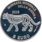 5 Euros World Nature Day, San Marino, 2018 reverse image