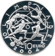10 Euros 2004 Athens Olympics, San Marino, 2003 reverse image