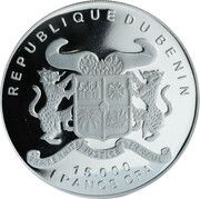 15 000 Francs CFA Crocodile obverse image