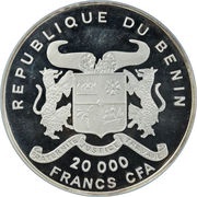 20 000 Francs CFA African Fauna obverse image