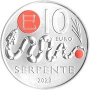 10 Euros Snake, San Marino, 2023 reverse image