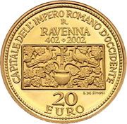 20 Euros Ravenna reverse image