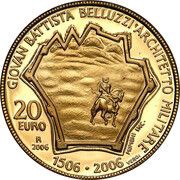 20 Euros Giovan Battista Belluzzi, San Marino, 2006 reverse image
