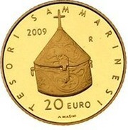 20 Euros Treasures of San Marino, San Marino, 2009 reverse image