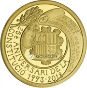 50 Euros Constitution of Andorra obverse image