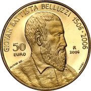 50 Euros Giovan Battista Belluzzi reverse image