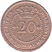 20 Réis - João VI Lisboa mint obverse image