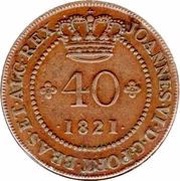 40 Reis - João VI Bahia mint obverse image