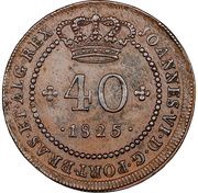 40 Reis - João VI Lisboa mint obverse image